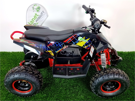 Mini quad électrique E-Brontozor châssis rouge Rally